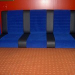 Die Rücksitze eines Vans.